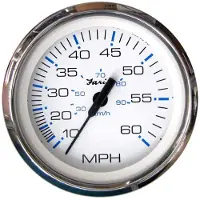 Faria 60mph Ss Speedometer Chesapeake Zilver