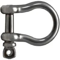Talamex Shackle 10 Units Zwart 5 mm