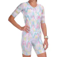 Zoot Aero Full Zip Dream Korte Mouw Triatlonpak