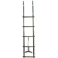 Talamex Ladder With Hooks 4 Steps Zwart