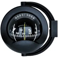 Autonautic Instrumental Cultidirectional Bracket Mount Compass Conical Card 8-0025 M Zwart