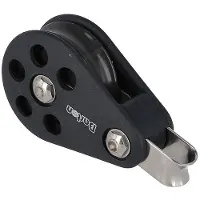 Barton Marine T4-5 Fixed Single Pulley With Bearings Zilver