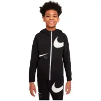 Nike Sportswear Swoosh Fleece Sweatshirt Met Rits