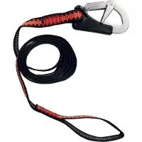4water Flat Rope With Carabiner Oranje