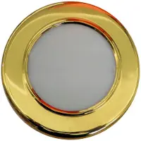 A.a.a. Brass Round Polished Courtesy Light Goud 150 mm