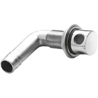 VETUS Airbleeding Nipple Angled Hose Ss Zilver 16 mm