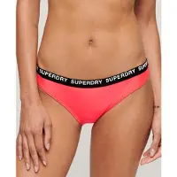 Superdry Klassiek Elastisch Bikinibroekje Roze Grootte: 42