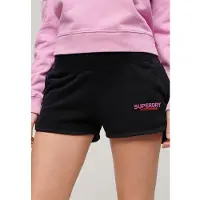Superdry Dames Sportkleding Racer Korte broek zwart (XL), Casual, Katoen W7110416A