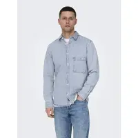 Only & Sons Benny Reg Chambray Overhemd Met Lange Mouwen