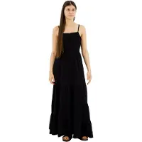 Superdry Smocked Lange Jurk Zonder Mouwen