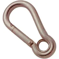 Goldenship Snap Hook Eyelet 25 Units Zilver 7 x 70 mm