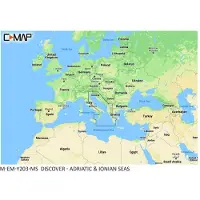 C-MAP Adriatic&ionian Seas Map Geel