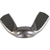 Talamex Wing Nut 6 Units Zwart 8 mm