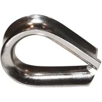 Oem Marine Stainless Steel Thimble Zilver 36 mm