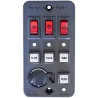 OEM Abs 3 Switches Electric Panel Zilver 120 x 60 mm