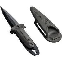 Salvimar Atlantis Black Blade Knife Zilver