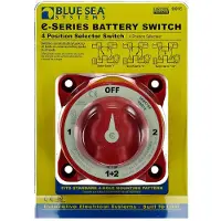 Blue Sea Systems E Series Selector Battery Switch Rood 4 Way