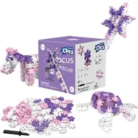 Clics Nano – Fantasy Builders 125 Piece Set – 5 in 1 Bouwblokken – SPEELGOED Gemaakt Van 100% RECYCLED Plastic – Speelgoed 8, 9, 10, 11, 12 jaar – Constructie Speelgoed