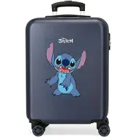 Disney Disneyunisex. 4381143 Cabinekoffer Happy Stitch stijf 55 cm marine (OSFA), Casual, ABS/polycarbonaat, Marineblauw