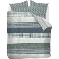 Rivièra Maison - Tailor dekbedovertrek - Tweepersoons - 200x200/220 cm - Groen