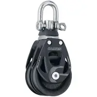 Harken Element Double Swivel Block 60 Mm Zilver