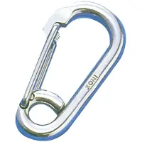 Talamex Carabiner Hook Oval 10 Units Blauw 8 mm