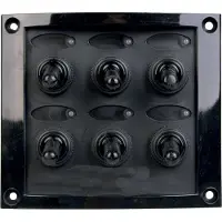 Talamex Switchpanel 6 Fuses Zwart