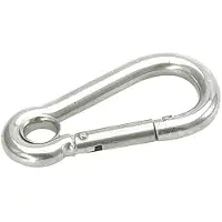 Talamex Carabiner Hook/eye 10 Units Zilver 50 mm