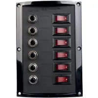 Talamex Switch Panel Circuit Breaker Zwart