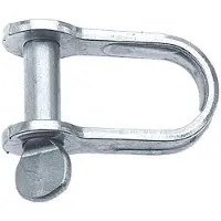 Talamex D-strip Shackle 10 Units Zilver 4 mm