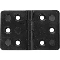 Nuova Rade Rectangular Hinge10 Units Zwart