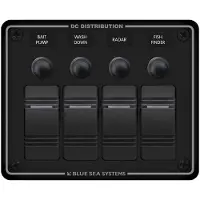 Blue Sea Systems Water Resistant Panel 4 Position Zwart