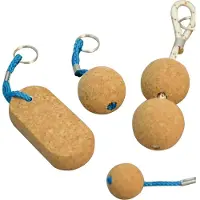 Talamex Cork Key Ring 2 Balls 50 Mm 10 Units Bruin