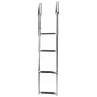VETUS Inox 4 Width Steps Swim Ladder Zilver 1160 mm