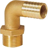 VETUS Brass Elbow Connector 25 Mm Goud