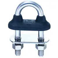 PLASTIMO Long U-bolt 5 Units Zwart,Zilver 10 mm