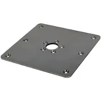 Pike N Bass Steel Pedestal Square Base Zilver