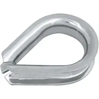 Lalizas 316 Stainless Steel Rope Thimble Zilver 25 mm