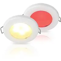 Hella Marine Euroled 75 Red/warm White Led Light 120 Mm 3w Transparant 190 Lumens