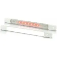 Hella Marine Ip67 White/red Led Light 24v 3w Transparant 250 Lumens