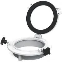 Seaflo Round Hatch Zwart 26 cm