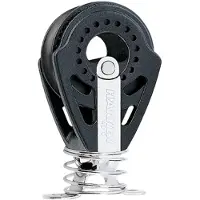 Harken Carbo Block With Spring And Eye Strap Assembled Pulley 40 Mm Zwart