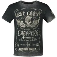 West Coast Choppers Ride Hard Sucker Vintage T-shirt Met Korte Mouwen