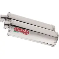 Gpr Exhaust Systems Trioval Dual Yamaha Fjr 1300 01-05 Gehomologeerde Slip On Uitlaatdemper