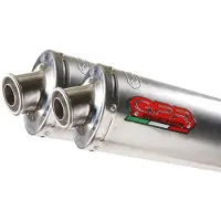 Gpr Exhaust Systems Tondo/round Inox Double Yamaha Mt-01 05-11 Gehomologeerde Slip On Uitlaatdemper