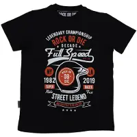 Rock Or Die Full Speed T-shirt Met Korte Mouwen