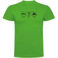 Kruskis Sleep Eat And Ride T-shirt Met Korte Mouwen