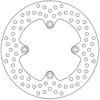 Moto-Master Halo Honda 110489 Achterste Remschijf