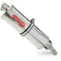 Gpr Exhaust Systems Trioval Bmw F 650 St 93-02 Ref:bmw.72.cat.tri Stainless Steel Goedgekeurde Ovale Uitlaatdemper