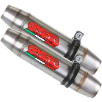 Gpr Exhaust Systems Deeptone Inox Royal Enfield Interceptor 650 19-20 Ref:e4.roy.11.cat.de Stainless Steel Slip On Gehomologeerde Uitlaatdemper